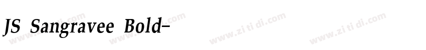 JS Sangravee Bold字体转换